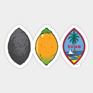 Sling Stone Pugua Guam Seal Sticker